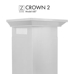 ZLINE Crown Molding #2 For Wall Range Hoods - CM2-687 - The Home Selection