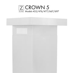 ZLINE Crown Molding #5 For Wall Range Hood - CM5-455/476/477/667/697 - The Home Selection