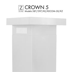ZLINE Crown Molding #5 For Wall Range Hood - CM5-587/597/KE/KECOM-30/KZ - The Home Selection