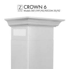 ZLINE Crown Molding 6 For 587/597/KE/KECOM-30/KZ Wall Range Hood Stainless Steel - CM6-587/597/KE/KECOM-30/KZ - The Home Selection