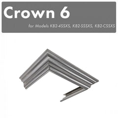 ZLINE Crown Molding #6 For Designer Wall Range Hood - CM6-KB-S304 - The Home Selection