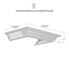ZLINE Crown Molding in Stainless Steel with Built-in Bluetooth Speakers - CM6-BT-KF1/KF2 - The Home Selection
