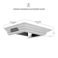 ZLINE Crown Molding in Stainless Steel with Built-in Bluetooth Speakers - CM6-BT-KN/KN4 - The Home Selection