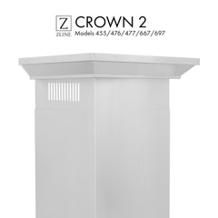 ZLINE Crown Molding Profile 2 for Wall Mount Range Hood - CM2-455/476/477/667/697 - The Home Selection