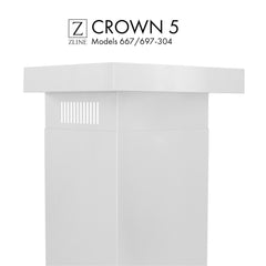 ZLINE Crown Molding Profile 5 for Wall Mount Range Hood - CM5-667/697-304 - The Home Selection