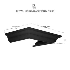 ZLINE Crown Molding Profile 6 for Wall Mount Range Hood - CM6-BSKBN - The Home Selection