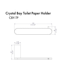 ZLINE Crystal Bay Toilet Paper Holder - CBY-TP - The Home Selection