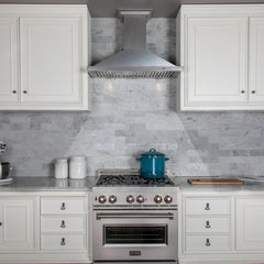 ZLINE Designer Series DuraSnow® Stainless Steel Wall Mount Range Hood - 8KBS - The Home Selection