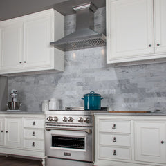 ZLINE Designer Series DuraSnow® Stainless Steel Wall Mount Range Hood - 8KBS - The Home Selection