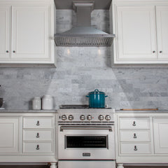 ZLINE Designer Series DuraSnow® Stainless Steel Wall Mount Range Hood - 8KBS - The Home Selection