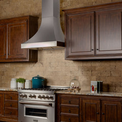 ZLINE Designer Series DuraSnow® Stainless Steel Wall Range Hood - 8632S - The Home Selection