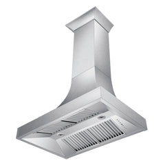 ZLINE Designer Series DuraSnow® Stainless Steel Wall Range Hood - 8632S - The Home Selection