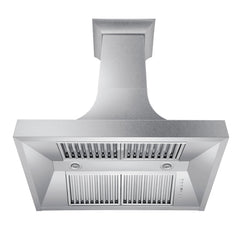 ZLINE Designer Series DuraSnow® Stainless Steel Wall Range Hood - 8632S - The Home Selection