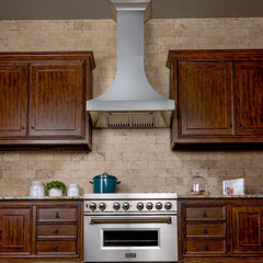 ZLINE Designer Series DuraSnow® Stainless Steel Wall Range Hood - 8632S - The Home Selection