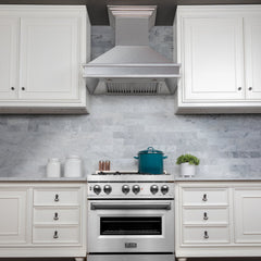 ZLINE Designer Series DuraSnow® Wall Mount Range Hood - 8656S - The Home Selection