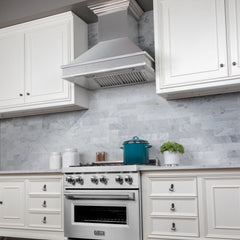ZLINE Designer Series DuraSnow® Wall Mount Range Hood - 8656S - The Home Selection