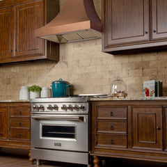 ZLINE Designer Series Hand-Hammered Copper Finish Wall Range Hood - 8632H - The Home Selection
