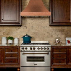 ZLINE Designer Series Hand-Hammered Copper Finish Wall Range Hood - 8632H - The Home Selection