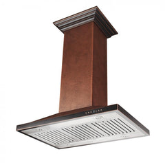 ZLINE Designer Series Hand Hammered Copper Island Mount Range Hood - 8GL2Hi - The Home Selection
