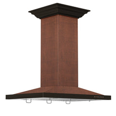 ZLINE Designer Series Hand Hammered Copper Island Mount Range Hood - 8GL2Hi - The Home Selection