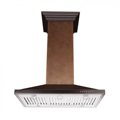ZLINE Designer Series Hand Hammered Copper Island Mount Range Hood - 8GL2Hi - The Home Selection