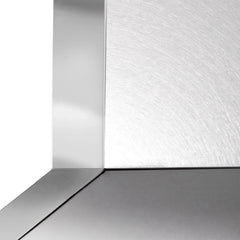 ZLINE Designer Series Wall Mount Range Hood in DuraSnow® Stainless Steel with Mirror Accents (655MR) - The Home Selection