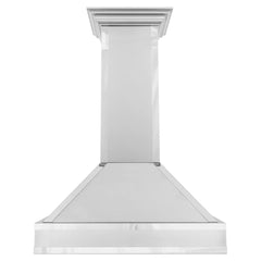 ZLINE Designer Series Wall Mount Range Hood in DuraSnow® Stainless Steel with Mirror Accents (655MR) - The Home Selection