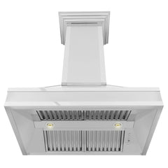 ZLINE Designer Series Wall Mount Range Hood in DuraSnow® Stainless Steel with Mirror Accents (655MR) - The Home Selection