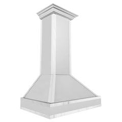 ZLINE Designer Series Wall Mount Range Hood in DuraSnow® Stainless Steel with Mirror Accents (655MR) - The Home Selection