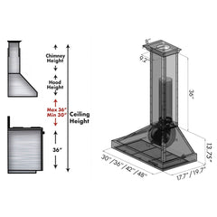 ZLINE Designer Series Wall Mount Range Hood - KB2-BCXXX - The Home Selection