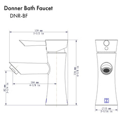 ZLINE Donner Bath Faucet in Chrome, DNR-BF-CH - The Home Selection