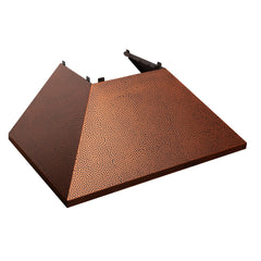 ZLINE Ducted DuraSnow® Stainless Steel Range Hood with Hand-Hammered Copper Shell - 8654HH - The Home Selection