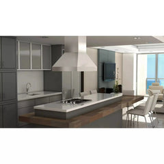 ZLINE Ducted Island Mount Range Hood in Stainless Steel (597i) - The Home Selection