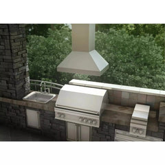 ZLINE Ducted Island Mount Range Hood in Stainless Steel (597i) - The Home Selection