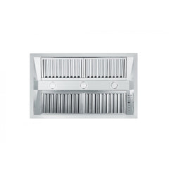 ZLINE Ducted Island Mount Range Hood Insert in Stainless Steel - 824i - The Home Selection
