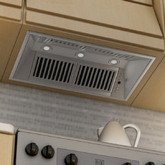ZLINE Ducted Island Mount Range Hood Insert in Stainless Steel - 824i - The Home Selection