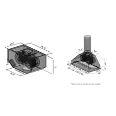 ZLINE Ducted Remote Blower Range Hood Insert in Stainless Steel - 698-RD - The Home Selection