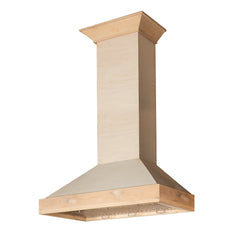 ZLINE Ducted Unfinished Wooden Wall Mount Range Hood - KBUF - The Home Selection