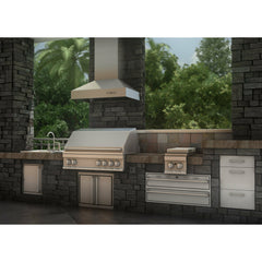 ZLINE Ducted Wall Mount Range Hood in Outdoor Approved Stainless Steel - 697-304 - The Home Selection