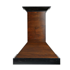 ZLINE Ducted Wooden Wall Mount Range Hood in Antigua and Walnut with Remote Motor - KBAR-RD - The Home Selection
