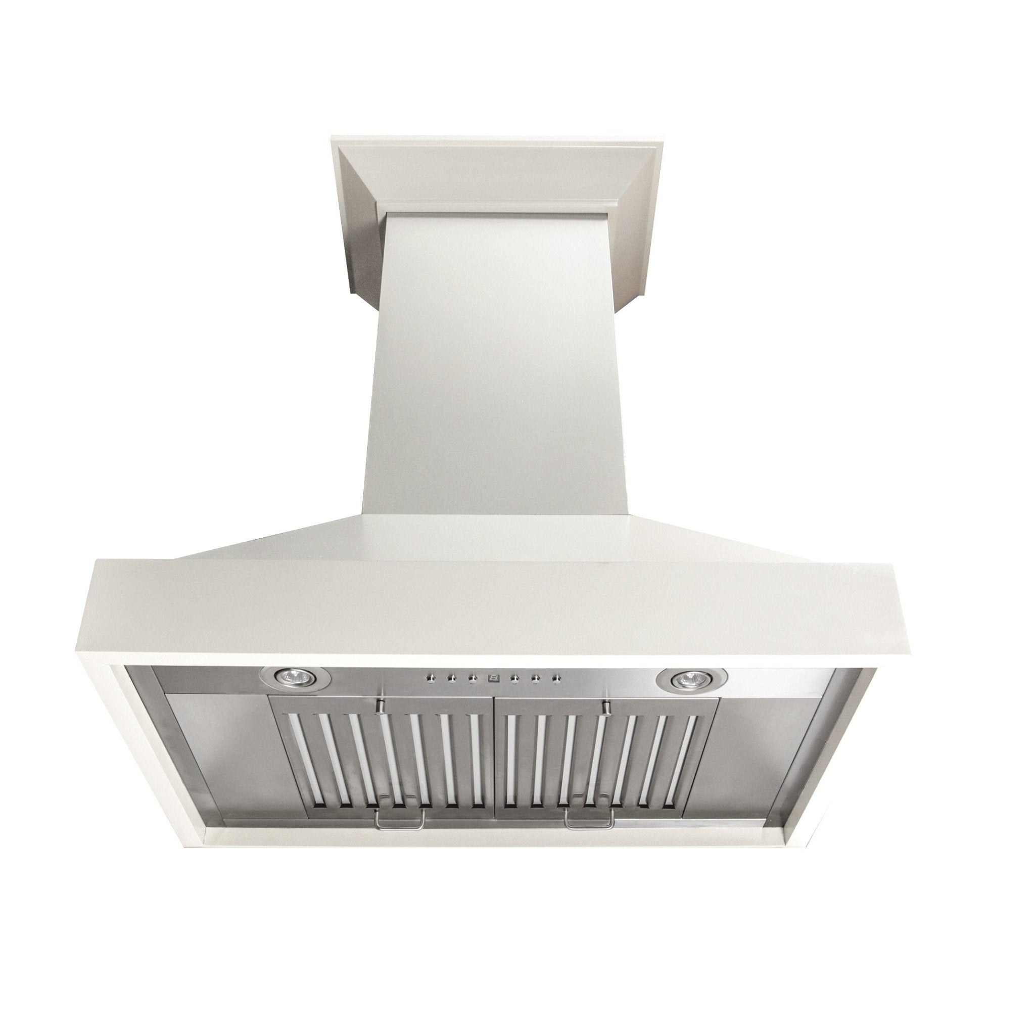 ZLINE Ducted Wooden Wall Mount Range Hood in Cottage White - KBTT - The Home Selection