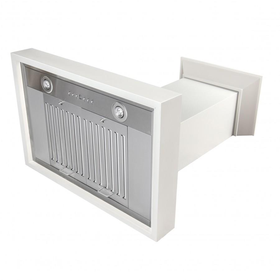 ZLINE Ducted Wooden Wall Mount Range Hood in Cottage White - KBTT - The Home Selection