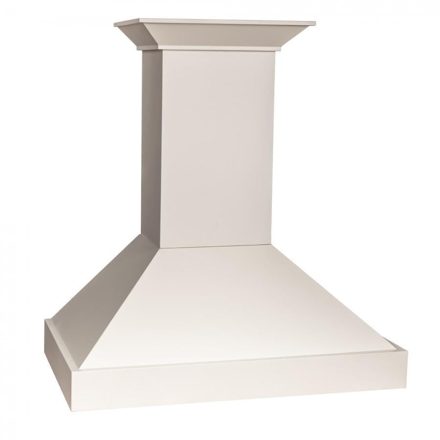ZLINE Ducted Wooden Wall Mount Range Hood in Cottage White - KBTT - The Home Selection