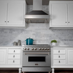 ZLINE Ducted ZLINE DuraSnow Stainless Steel® Range Hood with Oil Rubbed Bronze Shell (8654ORB) - The Home Selection
