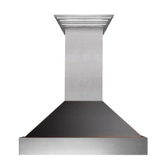 ZLINE Ducted ZLINE DuraSnow Stainless Steel® Range Hood with Oil Rubbed Bronze Shell (8654ORB) - The Home Selection