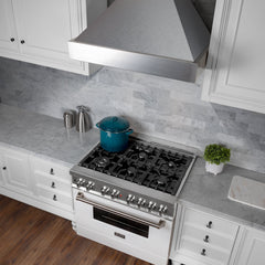 ZLINE DuraSnow® Stainless Steel Range Hood with DuraSnow® Shell - 8654SN - The Home Selection
