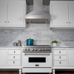ZLINE DuraSnow® Stainless Steel Range Hood with DuraSnow® Shell - 8654SN - The Home Selection