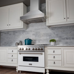 ZLINE DuraSnow® Stainless Steel Range Hood with DuraSnow® Shell - 8654SN - The Home Selection