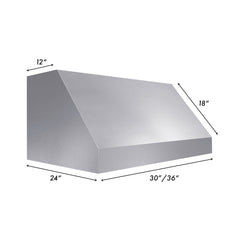 ZLINE DuraSnow® Stainless Steel Under Cabinet Range Hood - 8685S - The Home Selection