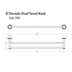 ZLINE El Dorado Double Towel Rail ELD-TRD - The Home Selection